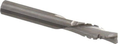 Onsrud - 3/8" Cutting Diam x 1-1/8" Length of Cut, 2 Flute, Downcut Spiral Router Bit - Uncoated, Right Hand Cut, Solid Carbide, 3" OAL x 3/8" Shank Diam, Chipbreaker, 30° Helix Angle - Exact Tool & Supply