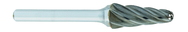 SL-7A -- 19mm x 1-1/2 LOC x 6mm Shank x 152mm OAL 14 Degree Included Angle Carbide Aluminum Cut Burr - Exact Tool & Supply