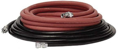 Binks - Paint Sprayer Hose with Fittings - 25 Ft. Fluid and Air Hose Asm with Fittings (2 Hose Set), Compatible with Pressure Tank and Spray Guns - Exact Tool & Supply