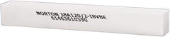 Norton - 120 Grit Aluminum Oxide Square Dressing Stick - 8 x 1 x 1, Fine Grade, Vitrified Bond - Exact Tool & Supply
