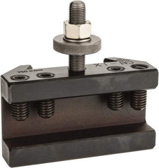 Aloris - Series CA, #1X Turning & Facing Tool Post Holder - 14 to 20" Lathe Swing, 2-1/2" OAH, 1-1/4" Max Tool Cutting Size, 1-13/16" Centerline Height - Exact Tool & Supply