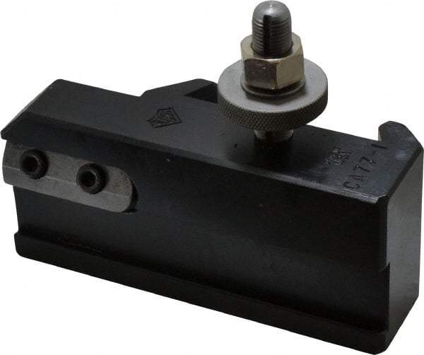Aloris - Series CA, #77 Cut-Off & Grooving Tool Post Holder - 14 to 20" Lathe Swing, 2-1/2" OAH, 1-1/4" Centerline Height - Exact Tool & Supply
