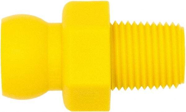 Loc-Line - 1/4" Hose ID, Male to Female Coolant Hose Connector - 1/8" NPT, For Loc-Line Modular Hose Systems - Exact Tool & Supply