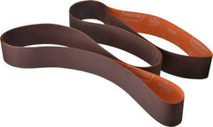 Norton - 2" Wide x 132" OAL, 180 Grit, Aluminum Oxide Abrasive Belt - Aluminum Oxide, Very Fine, Coated, J Weighted Cloth Backing, Series R245 - Exact Tool & Supply