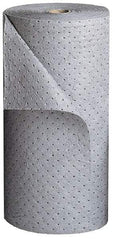 Brady SPC Sorbents - 48 Gal Capacity per Package, Universal Roll - 150' Long x 30" Wide, Polypropylene - Exact Tool & Supply