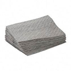 Brady SPC Sorbents - 30 Gal Capacity per Package, Universal Pad - 19" Long x 15" Wide, Polypropylene - Exact Tool & Supply