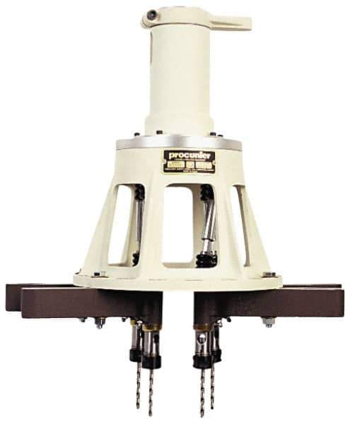 Procunier - 6 Inch Base Diameter, Round Base, Multiple Tapping Attachment - 6 Drivers, 1:2 Gear Ratio, For Use with 23000 Tappers, 29020-29037 and 29053 Machines - Exact Tool & Supply