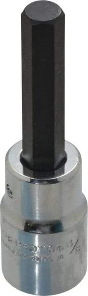 Proto - 1/2" Drive, 3/8" Hex Bit Socket - 3-1/4" OAL, 1-3/4" Bit Length - Exact Tool & Supply