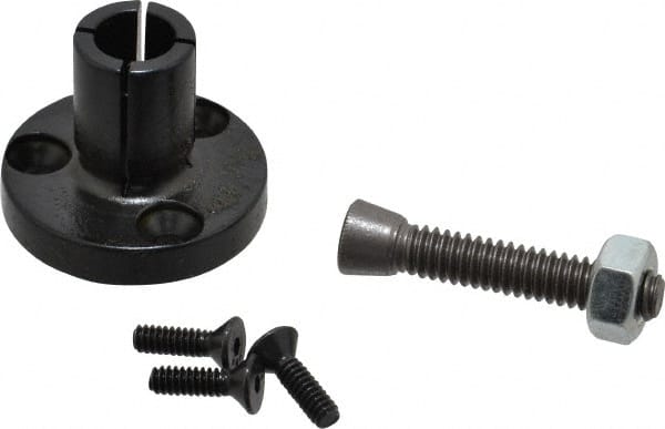 Mitee-Bite - 0.48 to 0.56" Expansion Diam, 1,900 Lb Holding Force, 6-32 Mounting Screw, 1/4-20 Center Screw, Mild Steel ID Expansion Clamps - Exact Tool & Supply