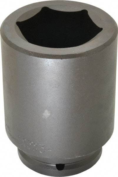 Proto - 1-1/2" Drive 3" Deep Impact Socket - 6 Points, 6-3/8" OAL - Exact Tool & Supply