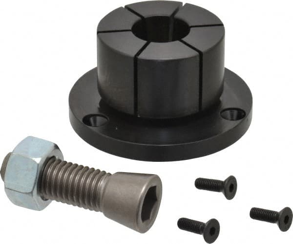Mitee-Bite - 1.15 to 2.03" Expansion Diam, 10,000 Lb Holding Force, 10-32 Mounting Screw, 5/8-11 Center Screw, Mild Steel ID Expansion Clamps - Exact Tool & Supply