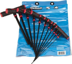 Eklind - 11 Piece T-Handle Hex Key Set - Exact Tool & Supply