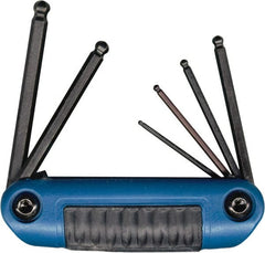 Eklind - 6 Piece Fold-Up Ball End Hex Key Set - Exact Tool & Supply