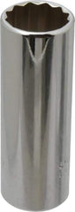 Proto - 3/8" Drive, Deep Hand Socket - 12 Points, 2-3/4" OAL, Chrome Finish - Exact Tool & Supply