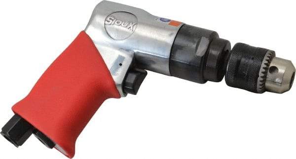 Sioux Tools - 3/8" Keyed Chuck - Pistol Grip Handle, 2,300 RPM, 0.33 hp - Exact Tool & Supply