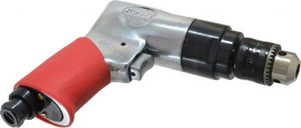 Sioux Tools - 3/8" Reversible Keyed Chuck - Pistol Grip Handle, 1,800 RPM, 0.47 hp - Exact Tool & Supply