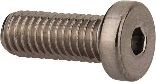 Value Collection - #10-32 UNF Hex Socket Drive, Low Socket Cap Screw - Grade 18-8 Stainless Steel, 1/2" Length Under Head - Exact Tool & Supply