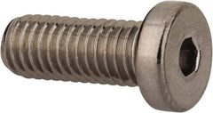 Value Collection - #10-32 UNF Hex Socket Drive, Low Socket Cap Screw - Grade 18-8 Stainless Steel, 1/2" Length Under Head - Exact Tool & Supply