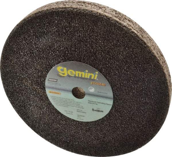 Norton - 8" Diam x 5/8" Hole x 1" Thick, P Hardness, 16 Grit Surface Grinding Wheel - Aluminum Oxide, Type 1, Very Coarse Grade, 6,000 Max RPM, No Recess - Exact Tool & Supply