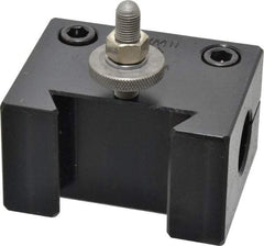 Aloris - Series CXA, #4D Boring Bar Tool Post Holder - 13 to 18" Lathe Swing, 2" OAH, 1" Centerline Height - Exact Tool & Supply
