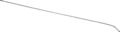Schaefer Brush - 24" Long, 8-32 Female, Galvanized Steel Brush Handle Extension - 0.162" Diam, 8-32 Male, For Use with Tube Brushes & Scrapers - Exact Tool & Supply