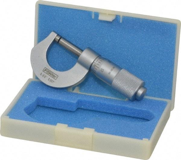 Fowler - 0 to 1/2" Range, 0.001" Graduation, Mechanical Outside Micrometer - Friction Thimble, Accurate to 0.001" - Exact Tool & Supply