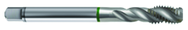 M14x2.0 6H 3-Flute Cobalt Green Ring Semi-Bottoming 40 degree Spiral Flute Tap-Bright - Exact Tool & Supply