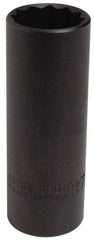 Proto - 7/8", 1/2" Drive, Deep Hand Socket - 12 Points, 3-1/4" OAL, Alloy Steel, Black Finish - Exact Tool & Supply