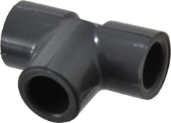 Value Collection - 1/4" PVC Plastic Pipe Tee - Schedule 80, Slip End Connections - Exact Tool & Supply