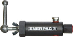 Enerpac - 1.94 GPM 3/8 Inlet Steel Hydraulic Control Valve - 10,000 psi, 3.12" Wide x 7.62" Long - Exact Tool & Supply