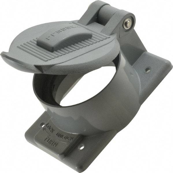 Hubbell Wiring Device-Kellems - Electrical Outlet Box Thermoplastic Weatherproof Cover - Exact Tool & Supply