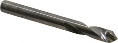 Made in USA - 1/4" Body Diam, 90°, 2-1/2" OAL, Solid Carbide Spotting Drill - Exact Tool & Supply