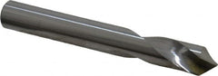 Made in USA - 3/8" Body Diam, 90°, 3" OAL, Solid Carbide Spotting Drill - Exact Tool & Supply