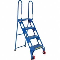 Vestil - 61-9/16" High 350 Lb Capacity 4 Step Foldup - Exact Tool & Supply