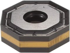 Iscar - ONMU080608 MM Grade IC5400 Carbide Milling Insert - TiCN/Al2O3/TiN Finish, 0.2362" Thick, 0.7953" Inscribed Circle, 0.8mm Corner Radius - Exact Tool & Supply