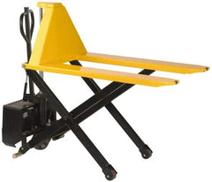 Value Collection - 3,000 Lb Capacity, 31" Lift Height, Battery Operated Lift - 3-1/3" Lowered Height, 13" Load Center, 43-1/4" Fork Length, 21" Overall Width - Exact Tool & Supply