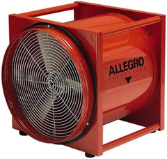 Allegro - 20" Inlet, Electric AC Axial Blower - 2 hp, 6,130 CFM (Two 90° Bends), 6,700 CFM (One 90° Bend) & 7,500 CFM (Free Air), 230 Max Voltage Rating - Exact Tool & Supply