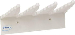 Vikan - 22 Lb, 6-1/2" Wide, 2-1/2" High, Polypropylene, Wall Bracket - 9-1/2" Long, 3 Holders - Exact Tool & Supply