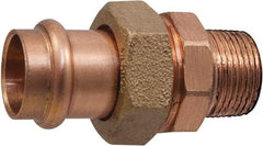 NIBCO - 1/2" Copper Pipe Union - Male x Female, Press Fitting - Exact Tool & Supply