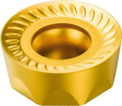 Sandvik Coromant - RCKT10T3M0 WM Grade 235 Carbide Milling Insert - TiCN/TiN Finish, 3.97mm Thick, 10mm Inscribed Circle - Exact Tool & Supply