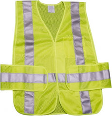 Ability One - High Visibility Vests; Vest Style: Public Safety ; Vest Type: Hi Visibility ; Front Closure: Hook & Loop ; Material: Polyester ; Material Composition: Solid ; Color: Yellow; Lime; Silver - Exact Tool & Supply