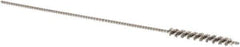 Brush Research Mfg. - 2.5mm Diam Helical Stainless Steel Tube Brush - Single Spiral, 0.003" Filament Diam, 3/4" Brush Length, 3" OAL - Exact Tool & Supply
