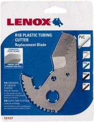 Lenox - Cutter Replacement Blade - Use with Lenox: 12123R1, Cuts PVC, CPVC, Pex, Polyethylene and Rubber Hose - Exact Tool & Supply