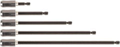Wiha - Bit Set - 1/4" Drive, 1/4" Hex, Magnetic Bit Holder Point - Exact Tool & Supply