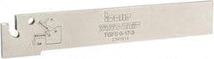 Iscar - 0.6772" Blade Height, 0.098" Blade Width, 4.331" OAL, Neutral Cut, Single End Indexable Cut-Off Blade - TGFS Blade, Tang-Grip Series - Exact Tool & Supply