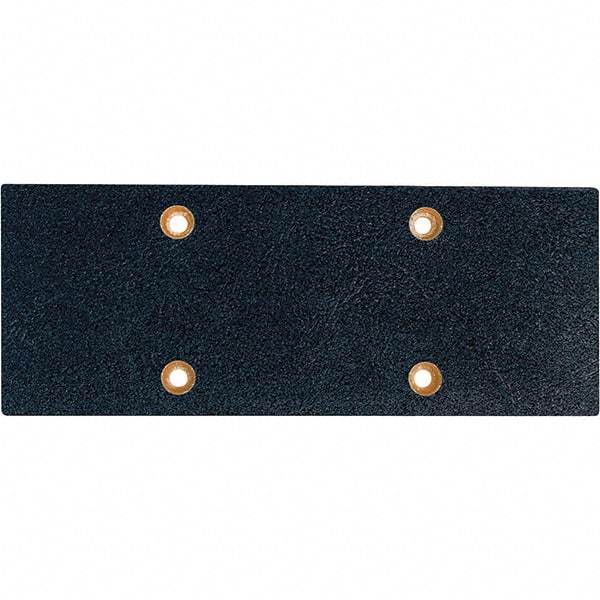 Dynabrade - 7 x 2-3/4" Rectangular Adhesive/PSA Backing Pad - Dynabug II Compatible, Screw Attachment, Nonvacuum Pad, 3/8" Thick, Medium Density - Exact Tool & Supply