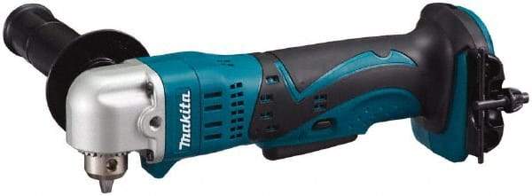 Makita - 18 Volt 3/8" Chuck Right Angle Handle Cordless Drill - 0-1800 RPM, Keyed Chuck, Reversible, Lithium-Ion Batteries Not Included - Exact Tool & Supply