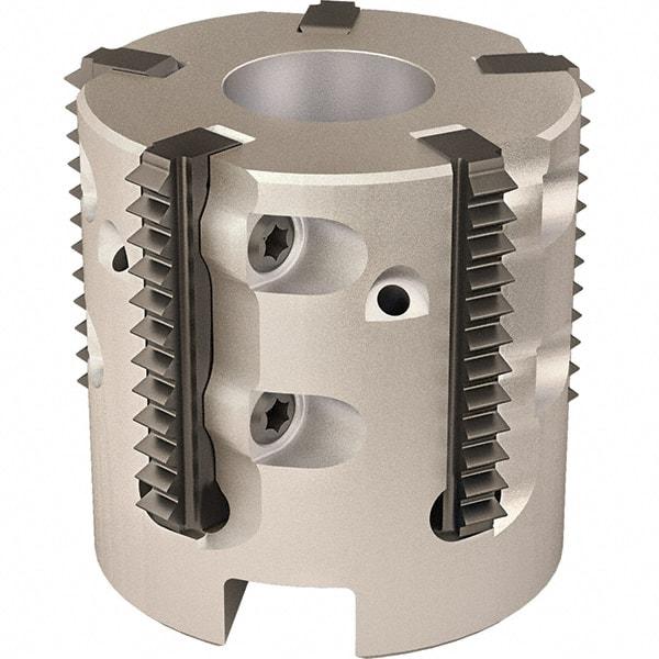 Vargus - 1.532" Cut Diam, 7.874" Max Depth of Cut, 1/2" Arbor Hole Diam, Internal/External Indexable Thread Mill - Insert Style 25S, 5 Inserts, Toolholder Style RTMC-D, 1.26" OAL - Exact Tool & Supply