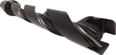 Allied Machine and Engineering - Series 29, 29 to 32mm Diam, 1-1/4" Diam Straight Shank with Flange, Helical Flute Spade Drill - 8-13/16" Max Depth, 10-27/64" Body Length, 12-45/64" OAL, Standard Length, Through Coolant - Exact Tool & Supply