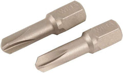 Wiha - 1/4" Drive, #10 Torq-Set Screwdriver Bit - 25mm OAL - Exact Tool & Supply